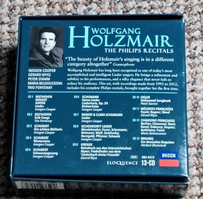 WOLFGANG HOLZMAIR The Philips Recitals DECCA eloquence 13CD set NM - Image 2 of 4