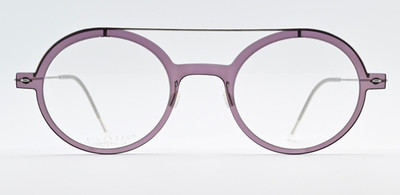 LINDBERG Brille now 6543 50-24 C19/P10 TB 140 Col P10 Titan Pilot Rund Lila L