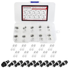 WMYCONGCONG 30 PCS Panel Mounted 5x20mm Screw Cap Fuse Holder Socket AC 250V ...