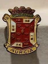 BLASON Murcie Espagne Insigne Médaille  Broche Émaillée Vintage