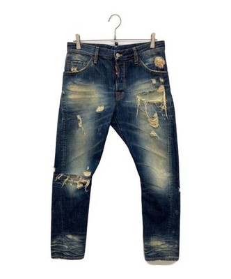 DSQUARED2                    CLASSIC KENNY TWIST JEAN Hard-crushed Destroyed Den