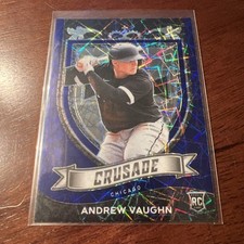 2021 Panini Chronicles Blue Velocity Prizm RC Crusade Andrew Vaughn White Sox