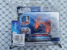 Star Wars Micro Galaxy Squadron Twin-Pod Cloud Car w Mystery Vehicle Bundle