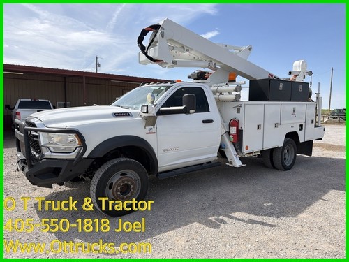 2019 Dodge Ram 5500 360 Degree Rotation Utility Boom Bucket Truck 40Ft Reach 3Ft