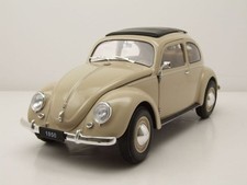 VW Maggiolino Brezelkäfer 1950 Crema Modellino Auto 1:18 Welly