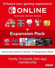 Nintendo Switch Online Expansion Pack For Nintendo Switch 1 & 2 Invitation