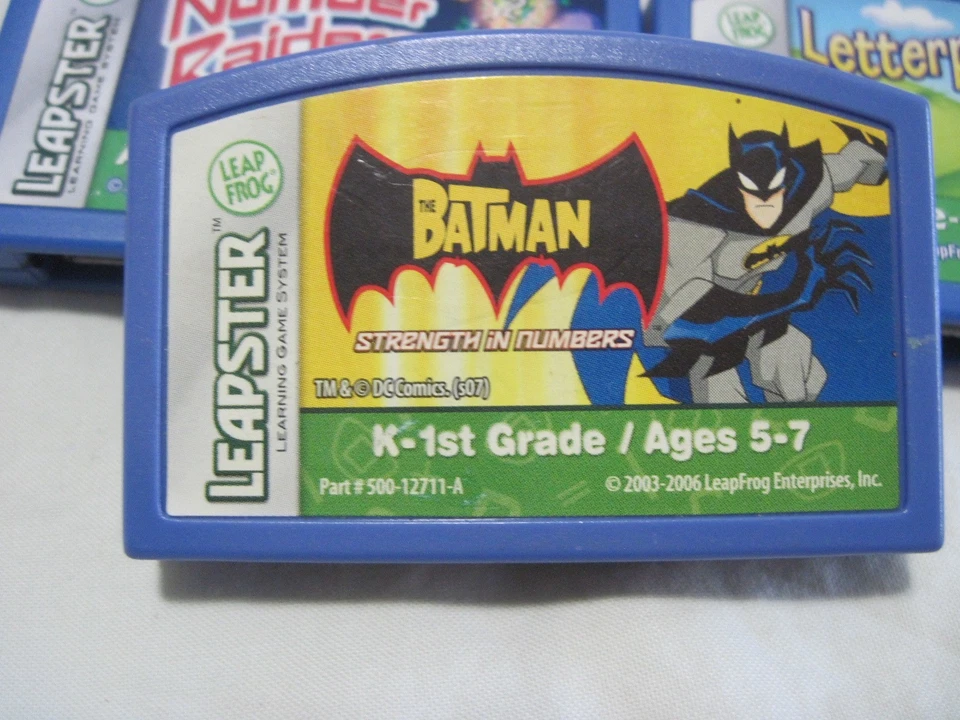 Leap Frog Leapster Games Batman I Spy Letterpillar Number Raiders Set of 5 - Image 3 of 4