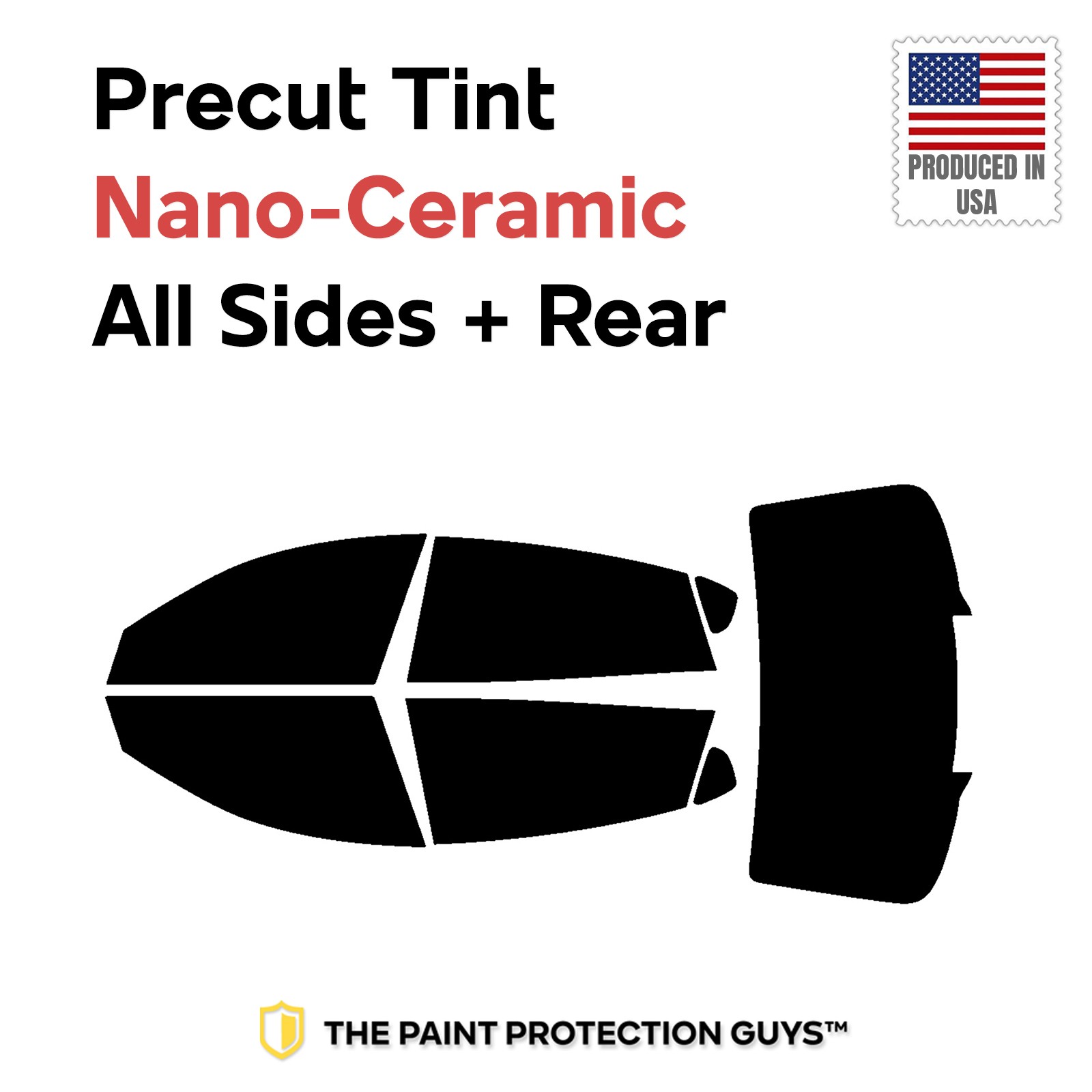 Precut Window Film Car Nano Ceramic DIY Tint for Maserati Quattroporte 2014-2016