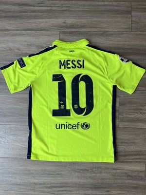 Lionel Messi 2014-2015 FC Barcelona Third Nike Jersey Mens S Small