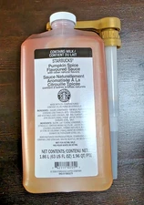 FRESH Starbucks Pumpkin Spice Sauce Syrup w/ PUMP! 1.86 Liter BB 03/26 Brand New