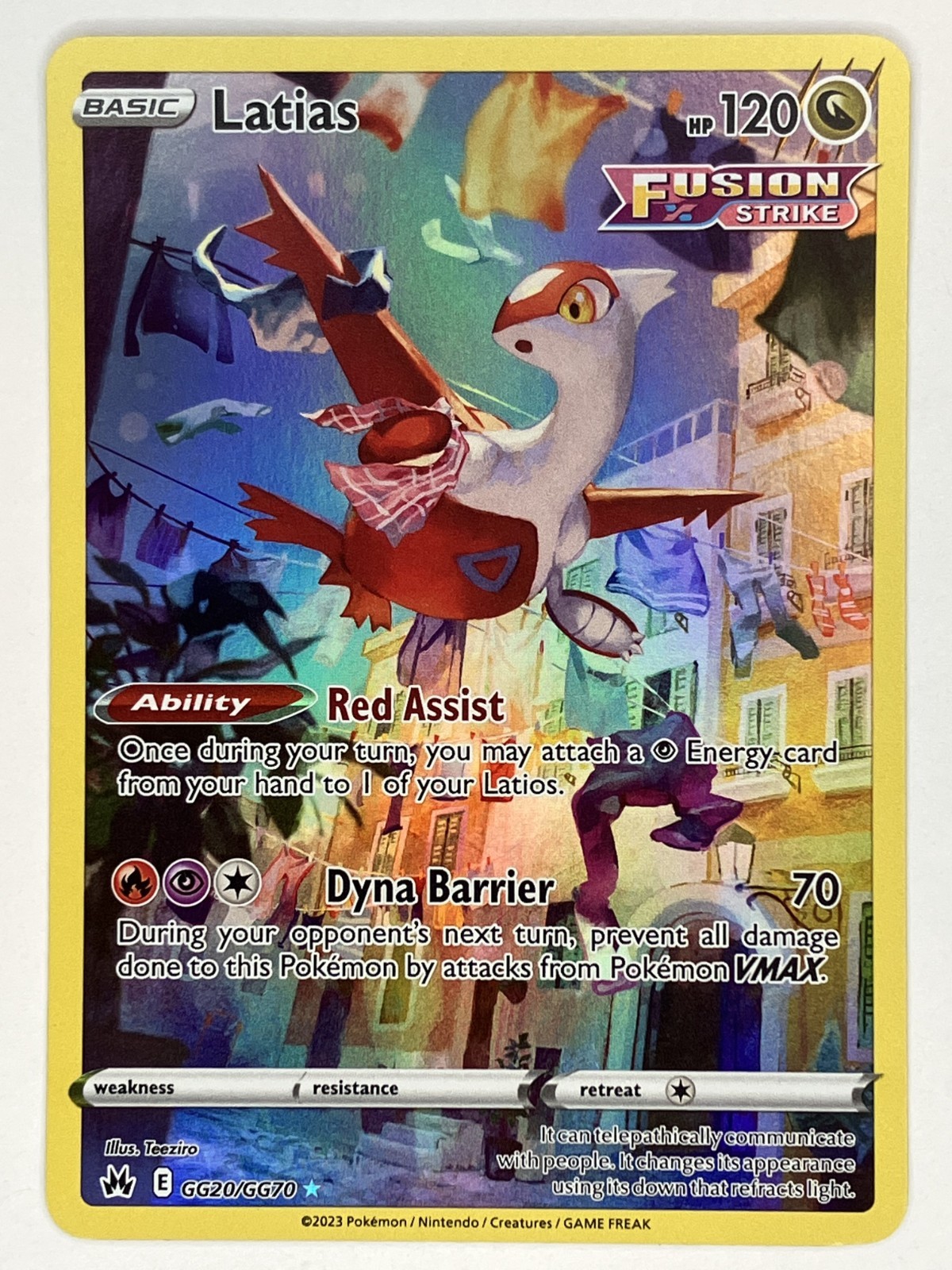 Latias NM GG20/GG70 SWSH: Crown Zenith: Galarian Gallery Pokemon TCG Holo