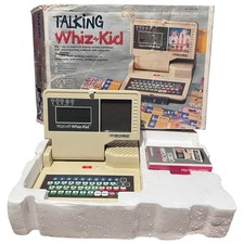 Vintage 1986 Vtech Talking Whiz Kid Educational Learning Toy with Program Cards