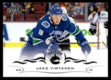 2018-19 Upper Deck Jake Virtanen #424 Vancouver Canucks NHL Hockey Base Set