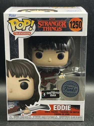 Funko Pop Television Stranger Things Eddie Target EXCLUSIVE #1250 W/Protector