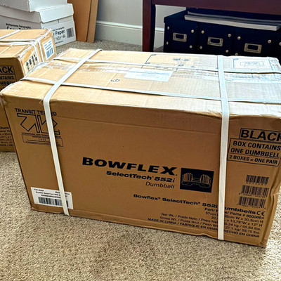 Bowflex SelectTech 552i Adjustable Weight Dumbbell 52.5 lb Black x2