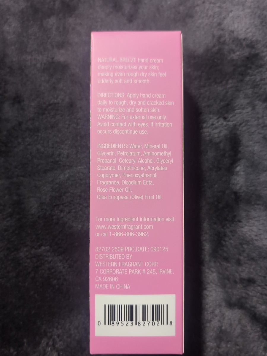 Natural Breeze Rose Olive Oil Ultra Moisturizing Hand Cream Like
