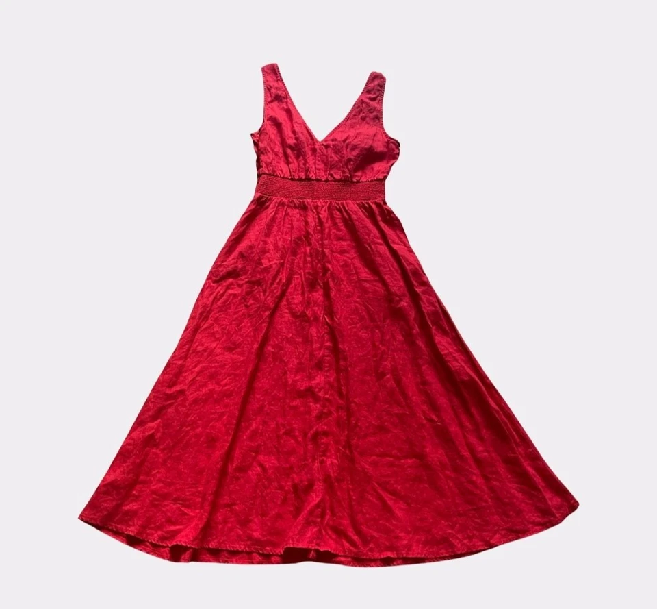 Vestido maxi Nicole Miller 100% linho - Imagem 3 de 3