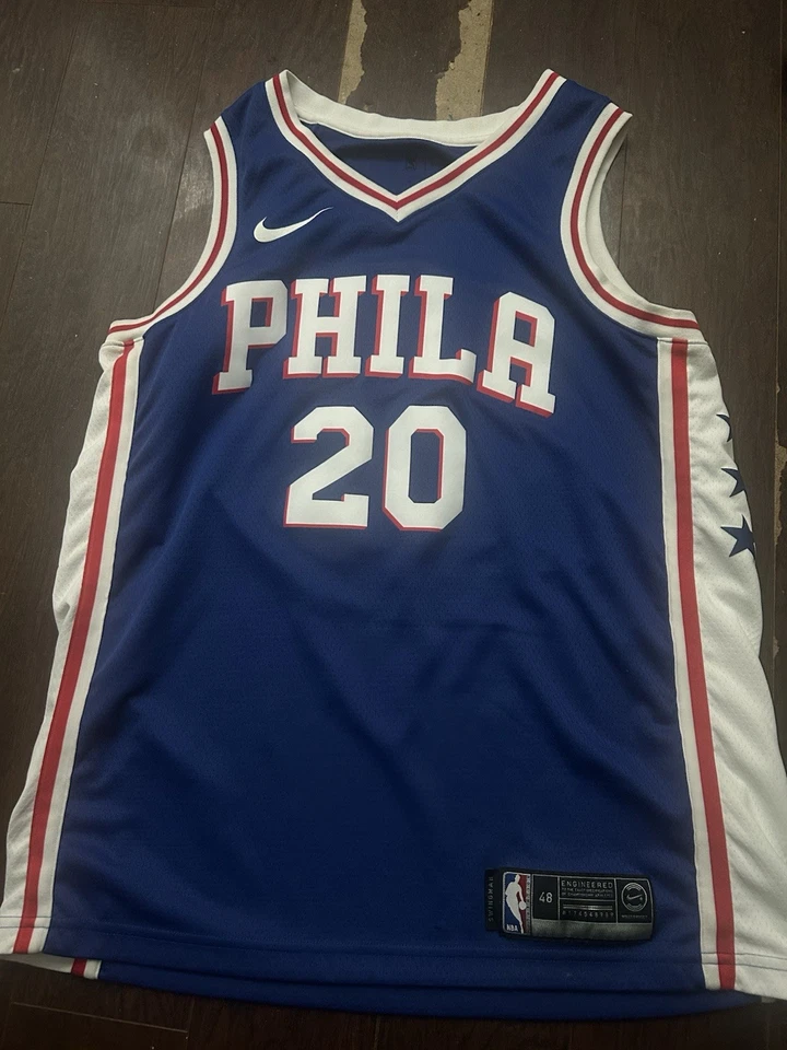 Nike Swingman Jersey Markelle Fultz Philadelphia 76ers Sixers Men 44  worn twice - Image 2 of 2