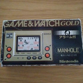 Nintendo Game and Watch Manhole MH-06 Gold Box Manual Tested