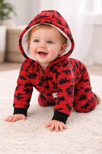 Carter's Baby Boys' Hooded Woodland Creatures Fleece Jumpsuit 9 Months