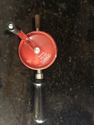 Vintage STANLEY Egg Beater Style Hand Drill Made in England Model 03-105 (KB)