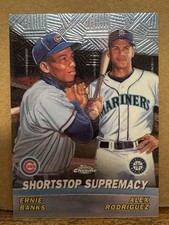 2001 Topps Chrome - Combos Alex Rodriguez, Ernie Banks #TC6