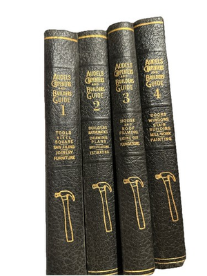 #ad Audel#x27;s Carpenters and Builders Guides Complete 4 Volume Set 1949 Antique Book $63.74