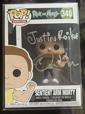 Funko Rick and Morty Pop! #340 Dan Harmon and Justin Roiland Autographed COA 