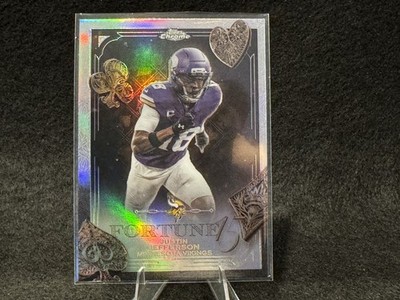 2025 Topps Chrome-Justin Jefferson Minnesota Vikings Fortune 15 F15-4 Refractor