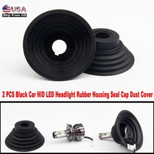 2Pcs Car LED HID Headlight Rubber Housing Seal Cap Dust Cover Protector 70-110mm