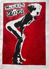 Funky Red Dog Limited Edition stencil print "We are the Dogs"