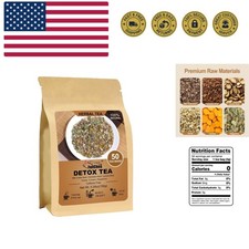 Detox Tea Bags, 50 Teabags Liver Detox Tea, With Milk Thistle Seed, Dandelion...