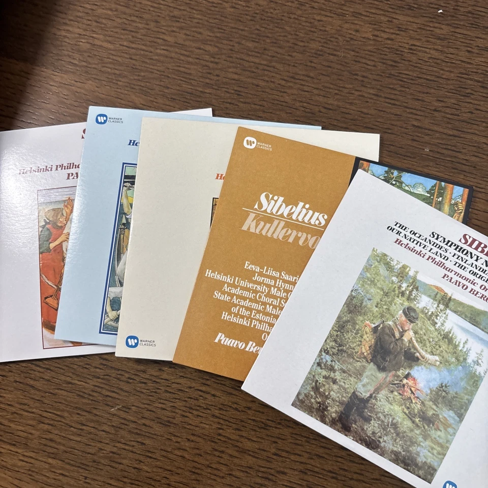 Sibelius Symphonies 1-7 Финляндия/Пааво Берглунд/Хельсинки Фил 5CD Набор ОТЛИЧНЫЙ - Изображение 3 из 3