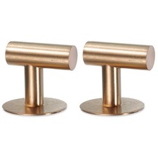 2Pcs Stainless Steel Hat Hooks, Towel Hooks Robe Hooks 50x50mm Rose Gold