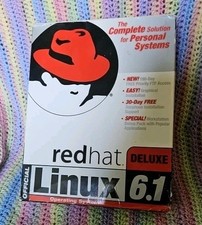 Red Hat Linux 6.1 Boxed Set 1999 w/ CDs  Manual