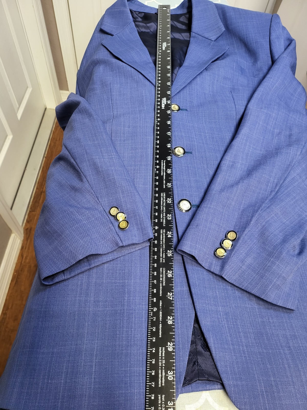 Georgio Armani Single Breasted  Jacket  Medium Bl… - image 10