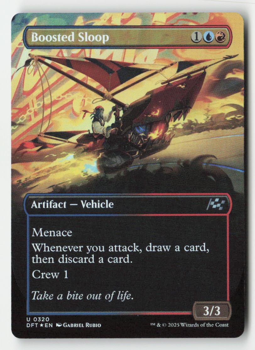 Boosted Sloop (Borderless) 320 Uncommon Aetherdrift Magic: The Gathering Foil NM