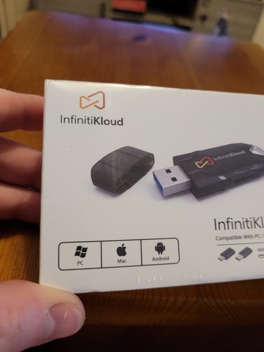 SD Card Reader/Adapter Infinitikloud Sealed PC,MAC,Android Type C Flash Drive - Afbeelding 2 van 8