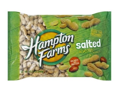 Hampton Farms Salted Roasted Peanuts 24 oz bag