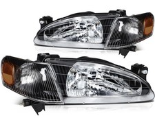 Fits 1998-2000 Toyota Fits Corolla Housing Pair Headlights Assembly