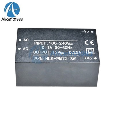 HLK-PM12 AC-DC 220V to 12V 3W   Step Down Power Supply Module Convert *qq