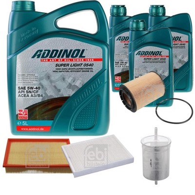 FEBI Inspektionspaket 8L ADDINOL SUPER LIGHT 0540 für VW Multivan V 7HM 7HN