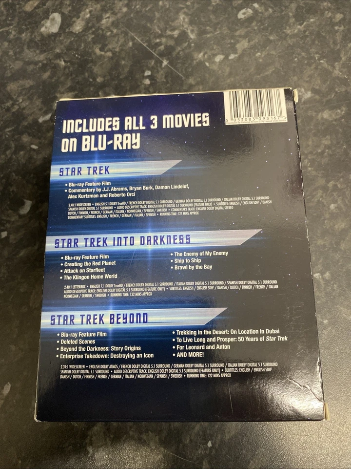 Star Trek Kelvin Timeline Trilogy Exclusive Blu Ray & Dvd Bundle With Slipcovers - Image 3 of 4