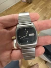Seiko 5 6319 8070 Black Square TV Dial Day Date Automatic Vintage Rare Watch
