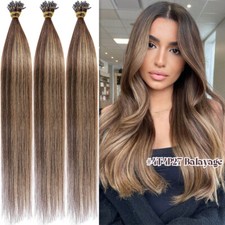14"-24" 1g 7A* Nano Ring Double Drawn Russian/Indian Remy Human Hair Extensions