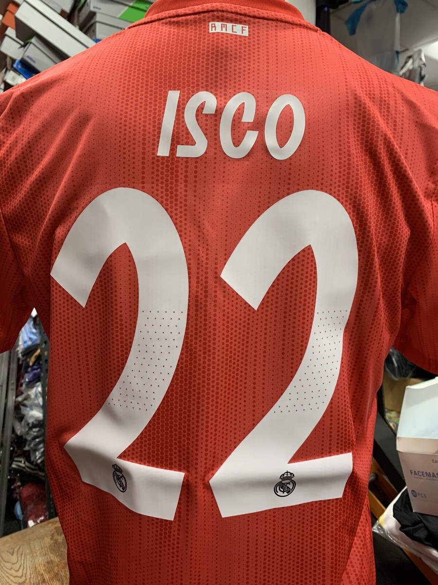 17 España national team 22 ISCO adidas Adidas Real Madrid Third Retro PARLEY JERSEY 18/19 ISCO #22