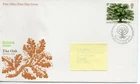 GB - First  Day Cover - Commems. -1973 - British Trees - The Oak - Pmk. PB