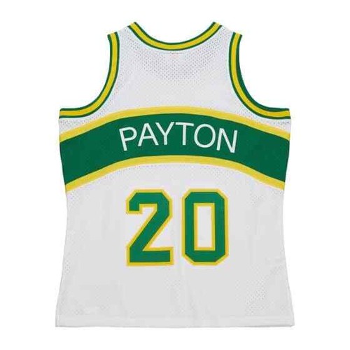 Seattle SuperSonics Gary Payton Mitchell Ness White 1994/95 NBA Swingman Jersey - Picture 2 of 4