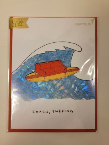 NEW Papyrus Father's Day card Couch Surfer TV Binge watcher sports dad