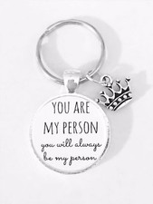 You're My Person Keychain You Are My Person Crown BFF Best Friend Sister Gift